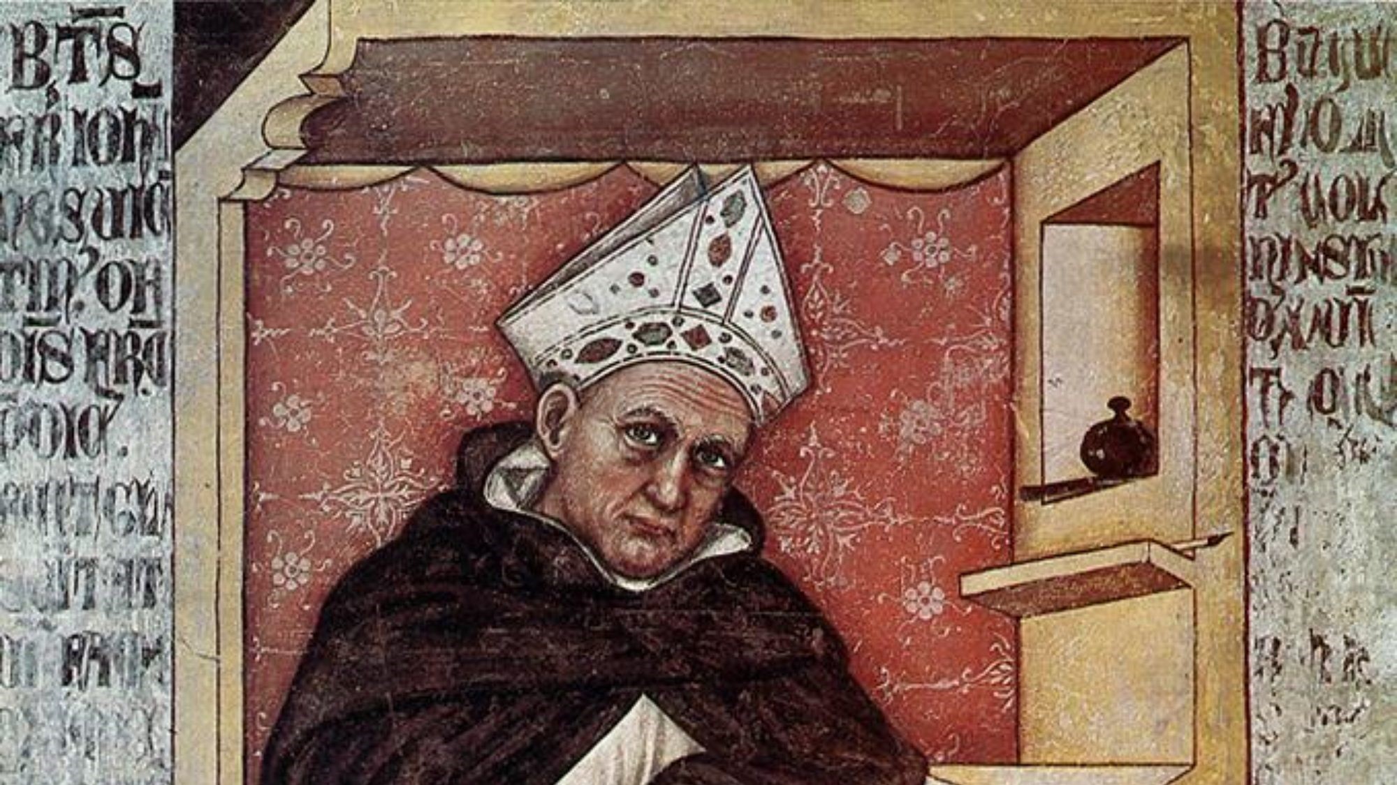 SantAlberto-Magno-in-un-affresco-di-Tommaso-da-Modena-Treviso-1352.
