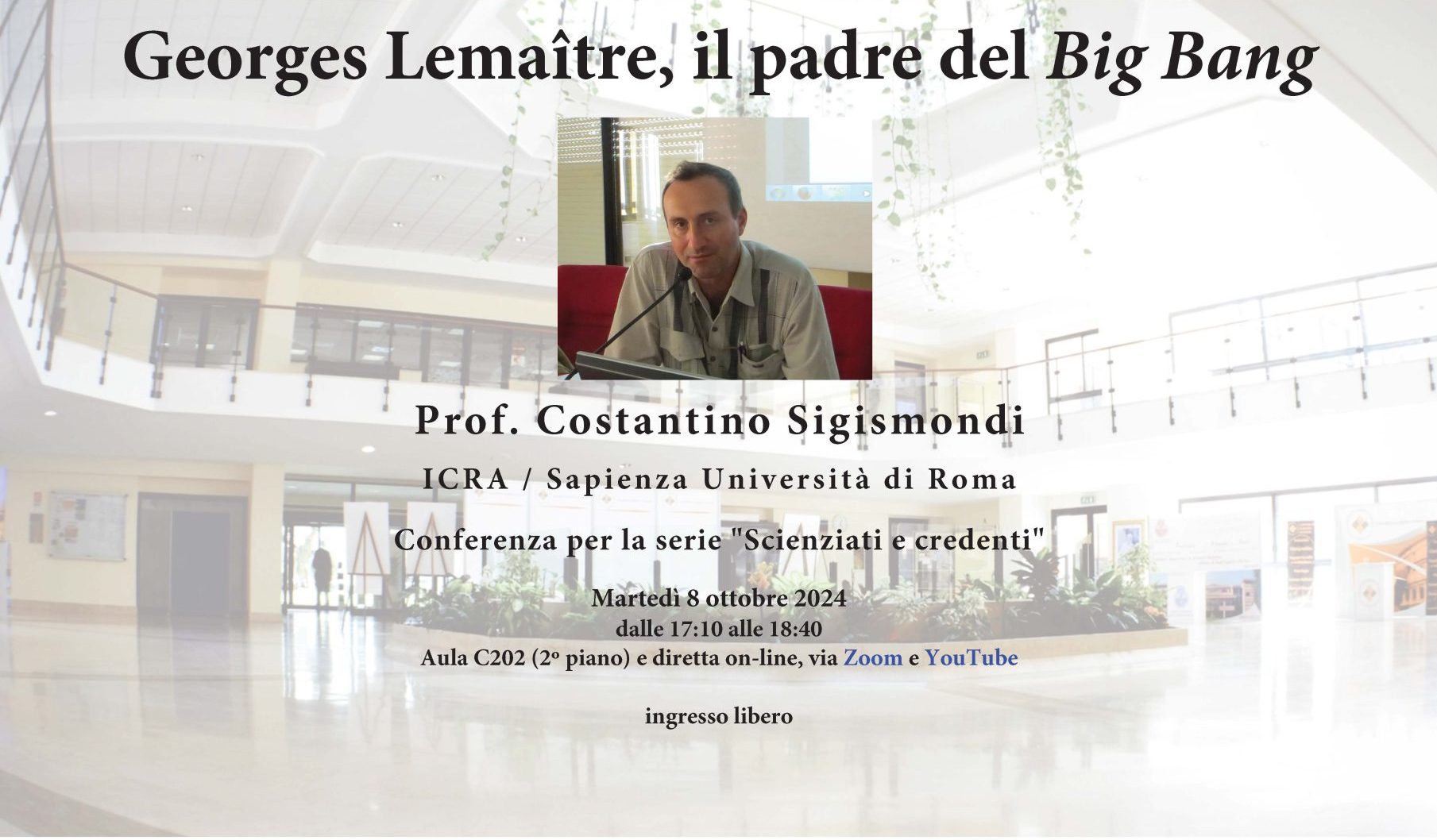 scienza e fede 8 ottobre